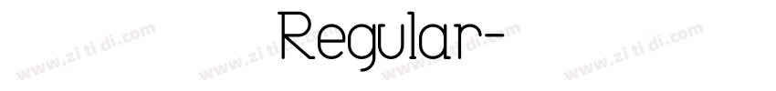 胡晓波谷云狂楷 Regular字体转换